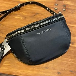 NWT! Michael Kors, Black Nylon Belt Bag/Fanny Pack